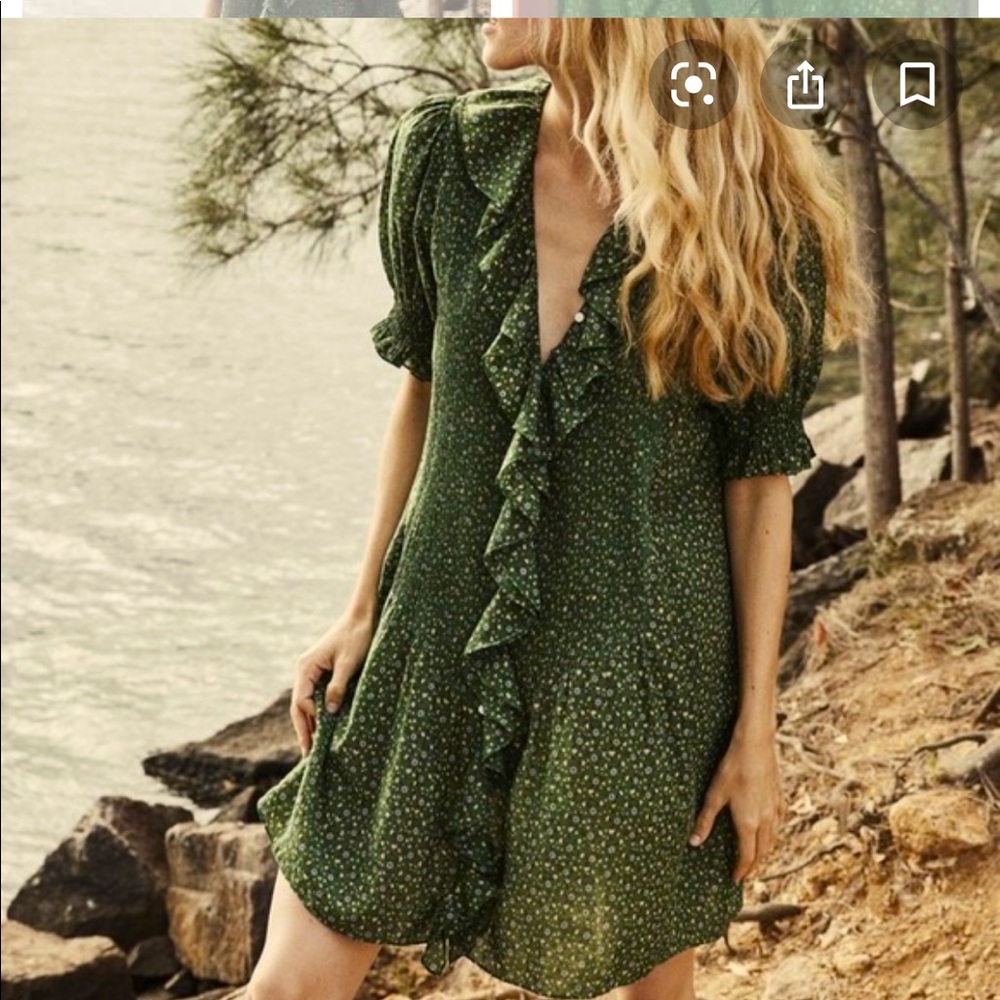 Dôen Roan Dress in Green Martha’s Garden Small